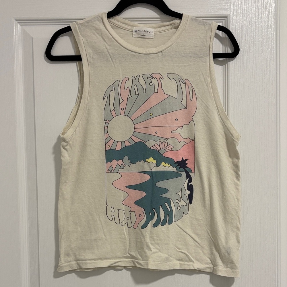 Denim Forum Graphic Tank Top